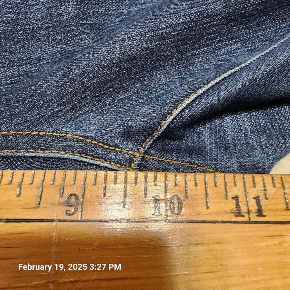 Boston Proper Jeans Women's Size 4 Blue Elastic Waist Cropped 5 Pocket Design - Picture 8 of 9